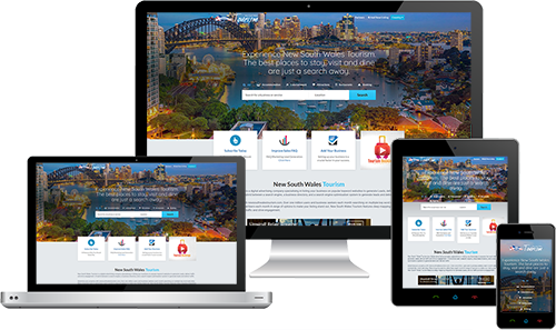 Accommodation NSW displayed beautifully on multiple devices